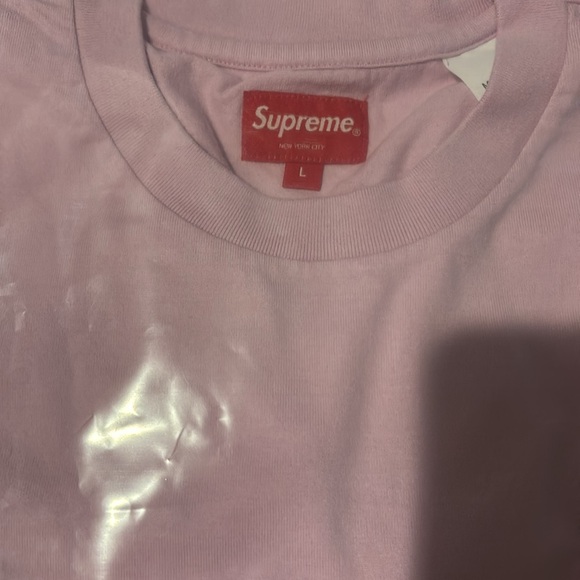 SUPREME L/S PALE PINK BNWT IN BAG. AUTHENTIC! - Picture 4 of 4
